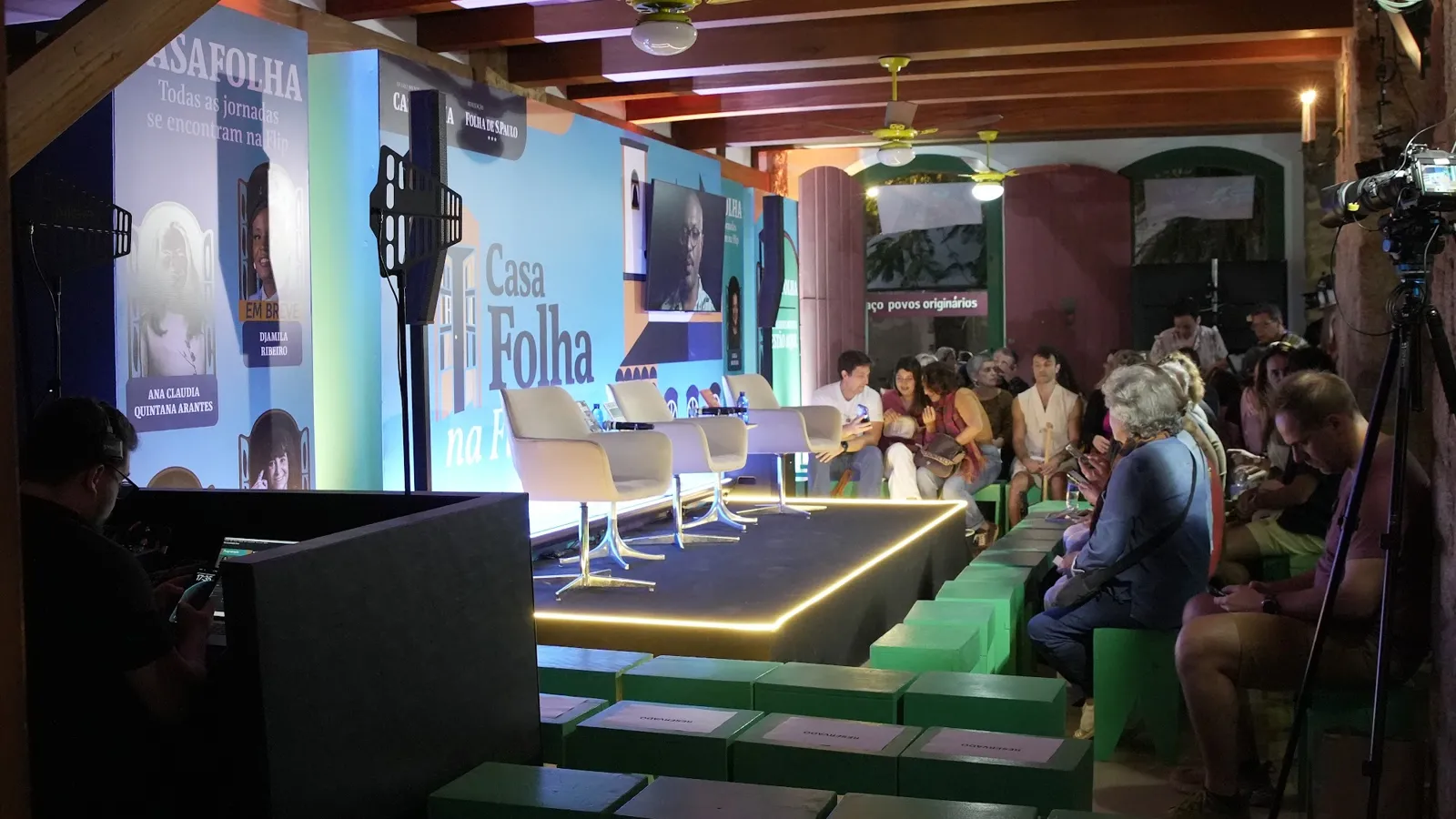 Casa Folha durante a FLIP 2026